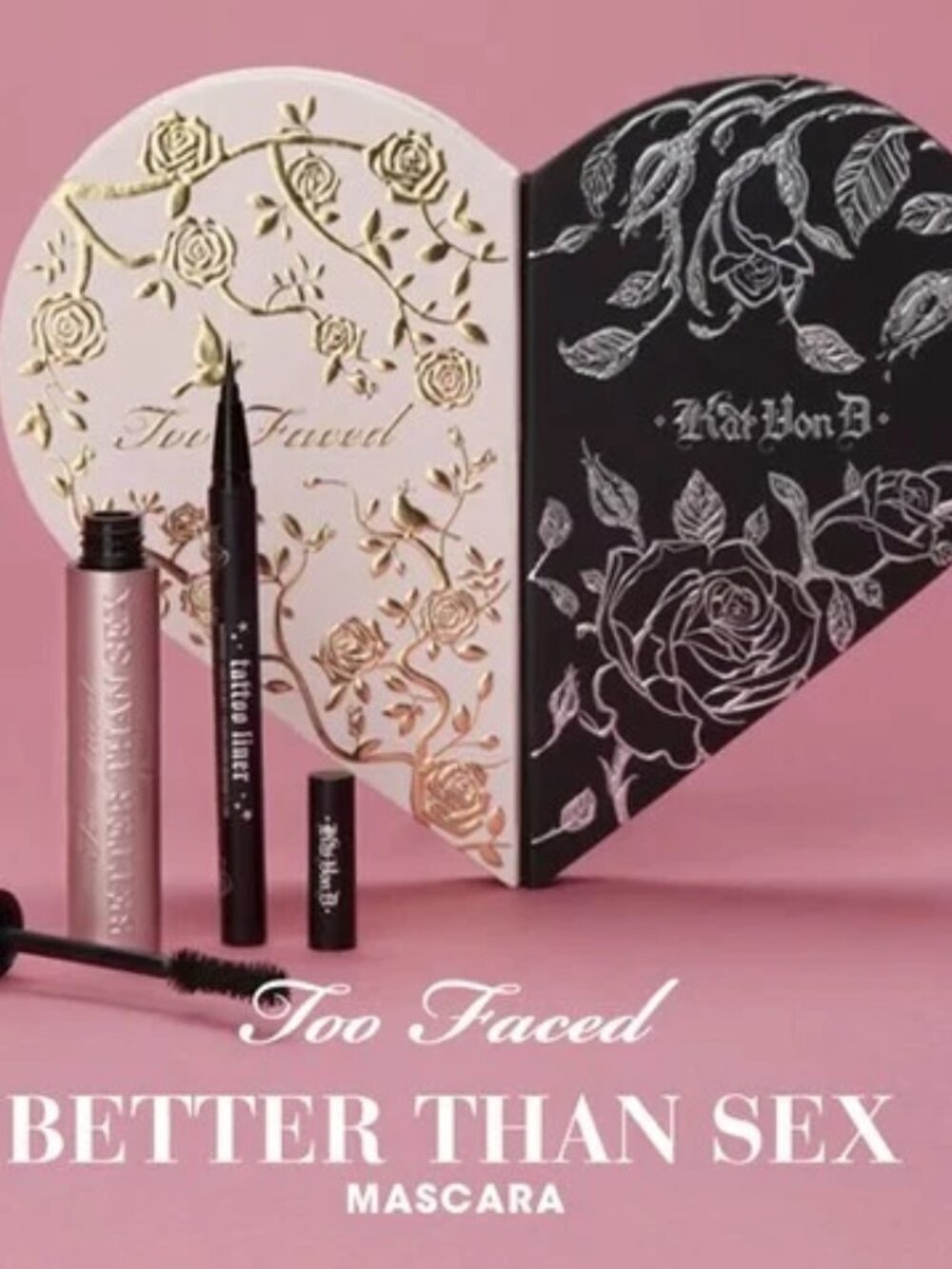 ✨NEW Eye Gift Set TOO FACED x KAT VON D Better Together +Better Than Sex Mascara